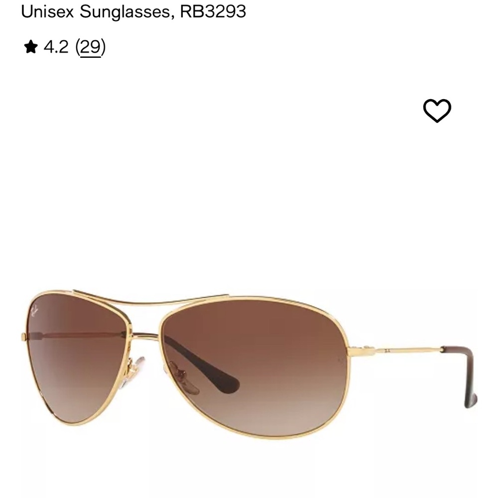 Ray-Ban Gold Frame Brown Lens Sunglasses